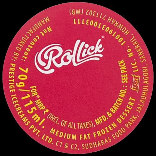 Rollick Chocolate Cone - Medium Fat Frozen Dessert, 115 ml - View 4