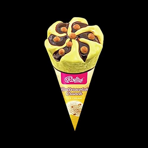 Rollick Butterscotch Crunch Ice Cream Cone, 100 ml - View 1